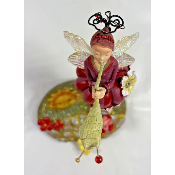 Tutti Frutti Strawberry Fairy Department 56 Stocking Mantel Hanger Christmas Sun - Picture 5 of 10